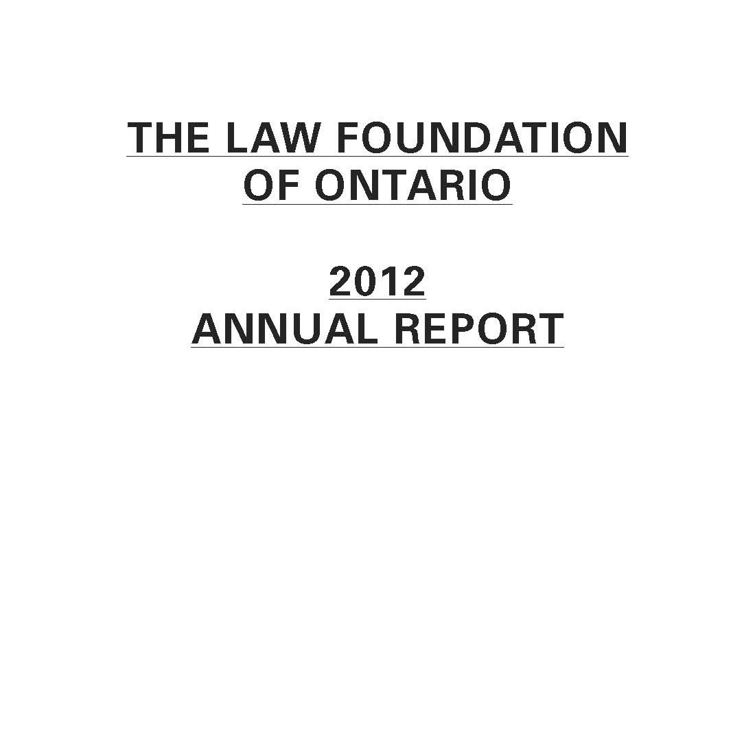 The Law Foundation of Ontario