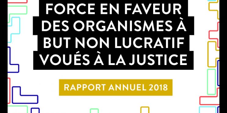 Rapport annuel 2018 Catalyse, une force en faveur des organismes à but non lucratif voués à la justice