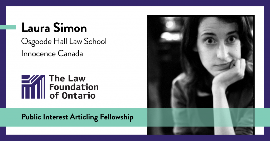 Laura Simon, Osgoode Hall Law School, Innocence Canada