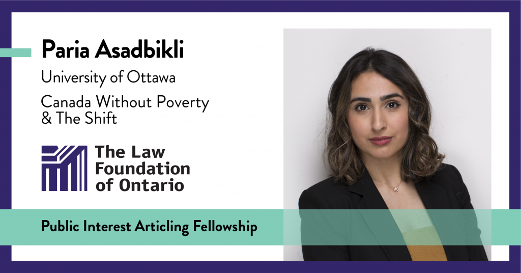 Paria Asadbikli, University of Ottawa, Canada Without Poverty & The Shift