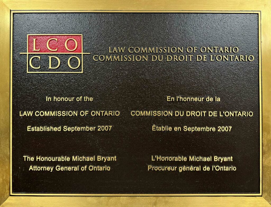 La création de la Commission du droit de l’Ontario