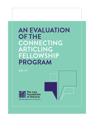 An evaluation of the Connecting Articling Fellowship program